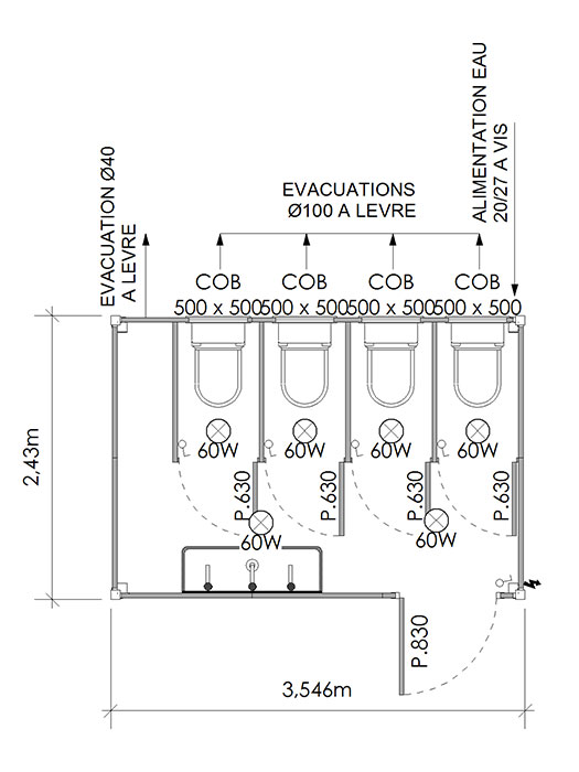 Batterie WC